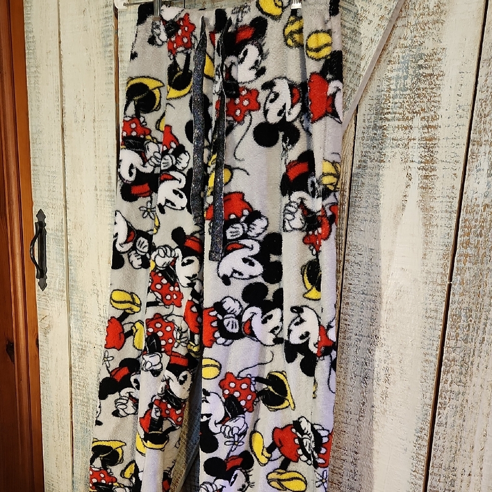 Disney Mickey and Minnie Pajama Pants - Red, Black, Yellow, White